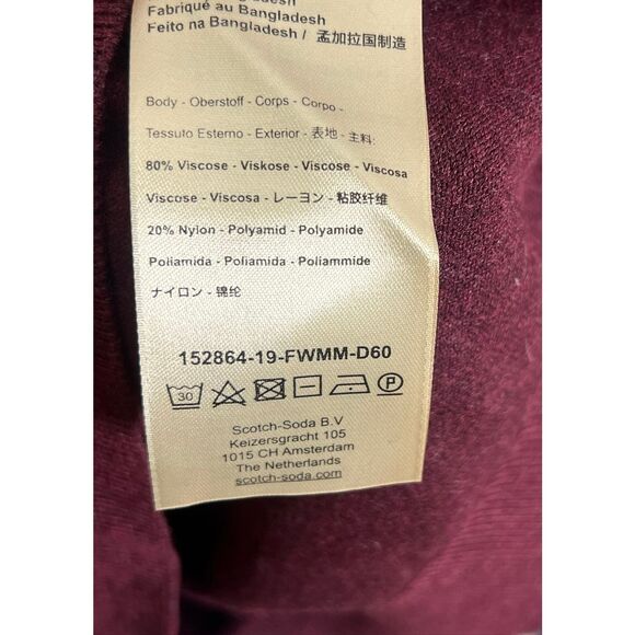 Scotch & Soda Turtleneck Melange Knit Pullover Sweater Boho Brick Size Medium - Picture 10 of 11